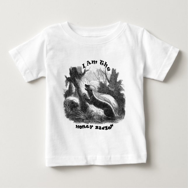 T-shirt Pour Bébé Je suis le blaireau de miel (Devant)