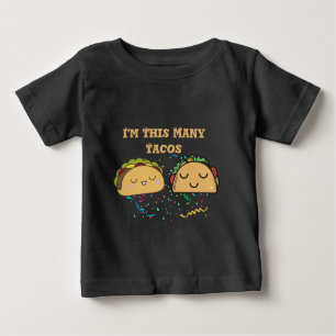 T-shirt Pour Bébé Je suis le Bouton de l'Enfant de plusieurs Tacos 2