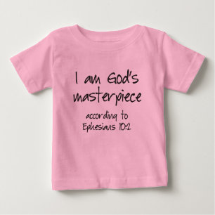 T-shirt Pour Bébé Je suis le chef-d'oeuvre de Dieu selon les Éphésie