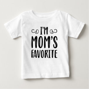 T-shirt Pour Bébé Je suis le favori de maman