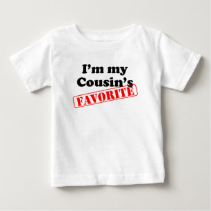 T-shirt Pour Bébé Je suis le favori de mon cousin