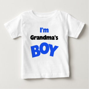 T-shirt Pour Bébé Je suis le garçon de la grand-maman
