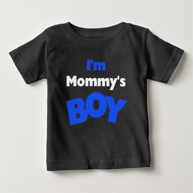 T-shirt Pour Bébé Je suis le garçon de maman (Devant)