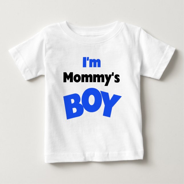 T-shirt Pour Bébé Je suis le garçon de maman (Devant)