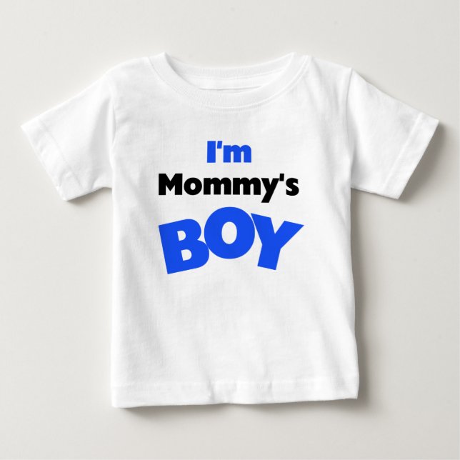 T-shirt Pour Bébé Je suis le garçon de maman (Devant)