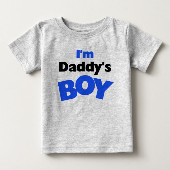 T-shirt Pour Bébé Je suis le garçon de papa (Devant)
