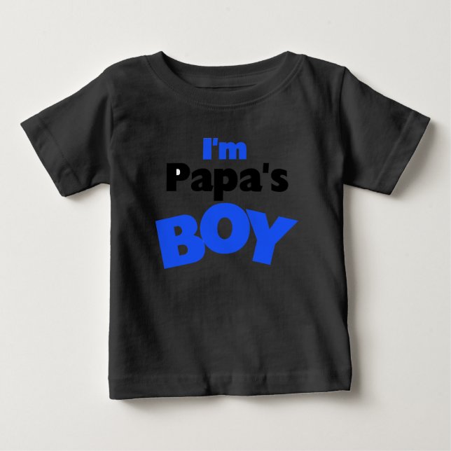 T-shirt Pour Bébé Je suis le garçon de Papa (Devant)