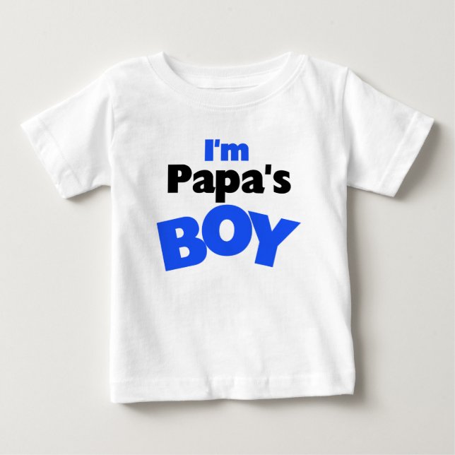 T-shirt Pour Bébé Je suis le garçon de Papa (Devant)