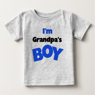 T-shirt Pour Bébé Je suis le garçon du grand-papa