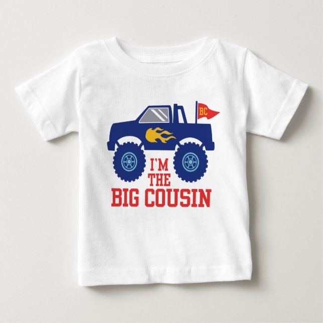 T-shirt Pour Bébé Je suis le grand cousin (Devant)