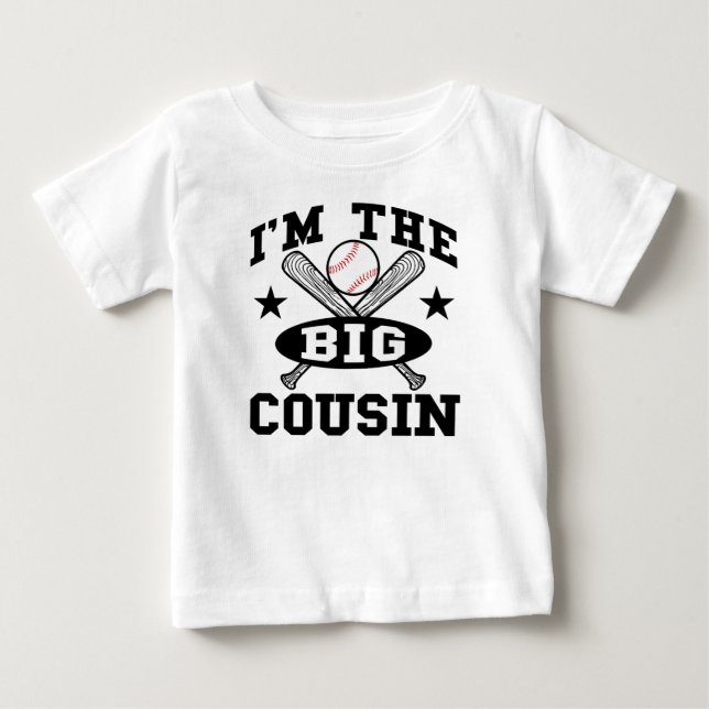 T-shirt Pour Bébé Je suis le grand cousin (Devant)