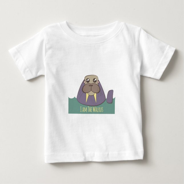 T-shirt Pour Bébé Je suis le morse (Devant)