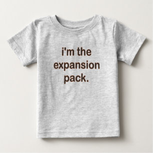 T-shirt Pour Bébé Je suis le paquet d'expansion (Bn/Bk)