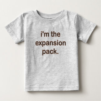 T-shirt Pour Bébé Je suis le paquet d'expansion (Bn/Bk)
