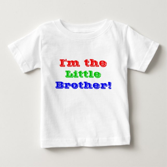 T-shirt Pour Bébé Je suis le petit frère (Devant)