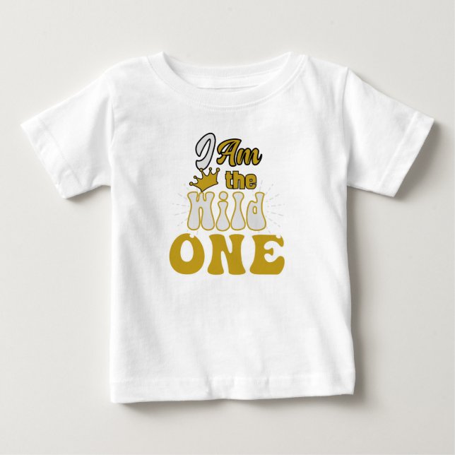 T-shirt Pour Bébé Je suis le Sauvage (Devant)