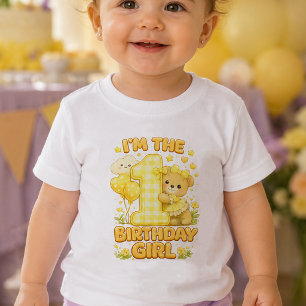 T-shirt Pour Bébé Je suis le T-Shirt Bébé Fille d'Anniversaire Thè