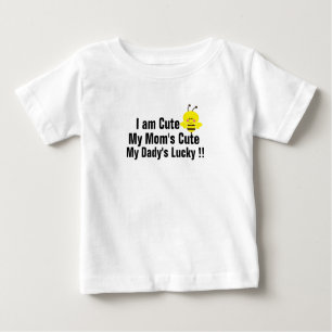 T-shirt Pour Bébé je suis mignon, le joli dessin de chemise de papa