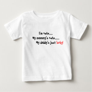 T-shirt Pour Bébé Je suis mignonne...Ma maman est mignonne...