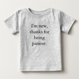 T-shirt Pour Bébé Je suis Nouveau