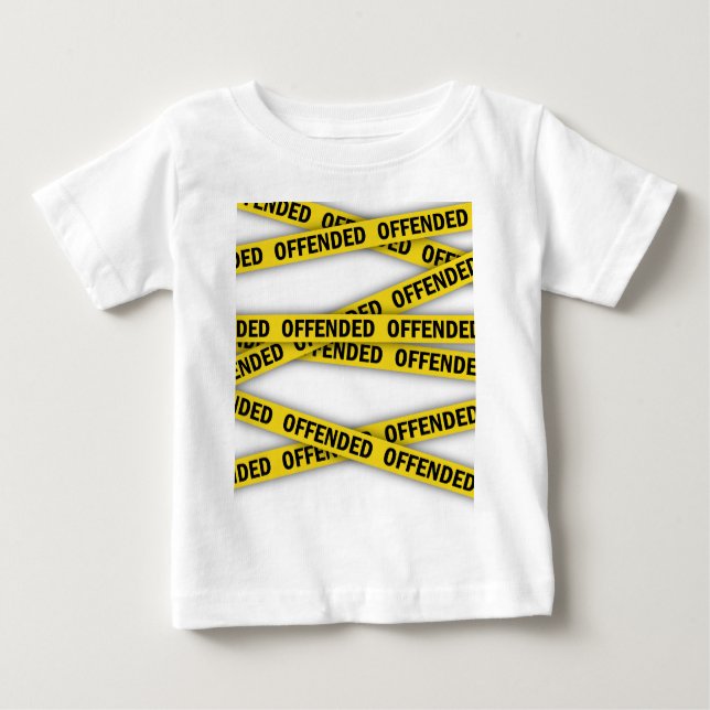 T-shirt Pour Bébé Je suis offensé que la police ne croise pas (Devant)