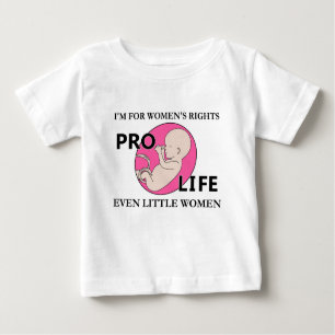 T-shirt Pour Bébé Je suis pour de petites femmes de droits de la