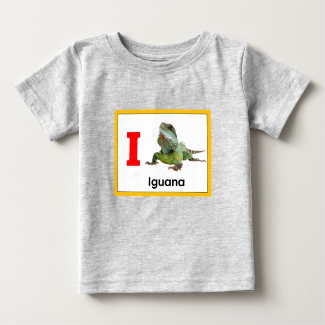 T-shirt Pour Bébé Je suis pour Iguana (Devant)