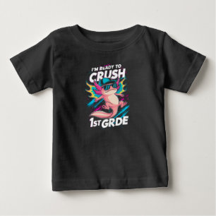 T-shirt Pour Bébé Je suis prêt à écraser la rentrée des axolotls de 