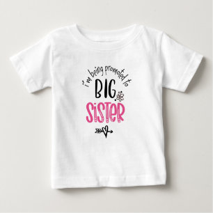 T-shirt Pour Bébé Je suis promu à la grande soeur