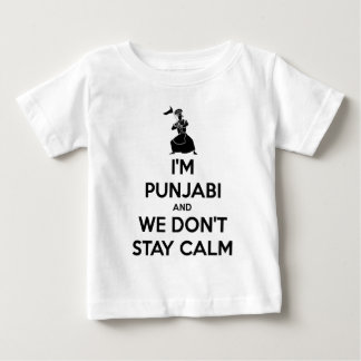 T-shirt Pour Bébé Je suis Punjabi et nous ne gardons pas le calme