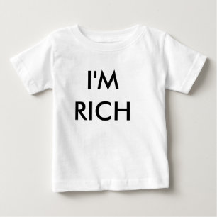 T-shirt Pour Bébé Je suis RICHE