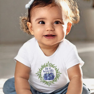 T-shirt Pour Bébé Je suis si mignon myrtilles de baies bébé T-shirt