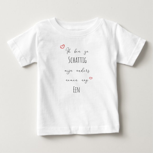 T-shirt Pour Bébé Je suis si mignon que mes parents prennent... (Devant)