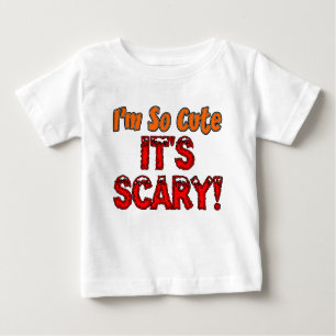 T-shirt Pour Bébé Je suis si mignonne, c'est effrayant bébé Hallowee