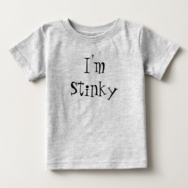 T-shirt Pour Bébé Je suis Stinky (Devant)