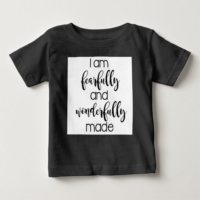 T-shirt Pour Bébé Je suis terriblement et merveilleusement fait bébé (Devant)