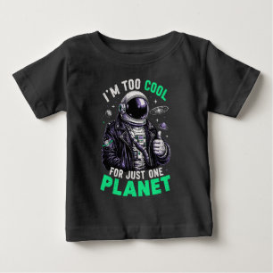 T-shirt Pour Bébé Je suis trop cool pour une seule planète