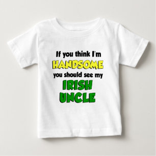 T-shirt Pour Bébé Je suis un beau oncle irlandais