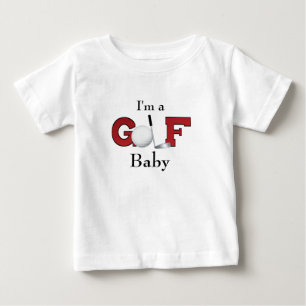 T-shirt Pour Bébé Je suis un bébé de golf