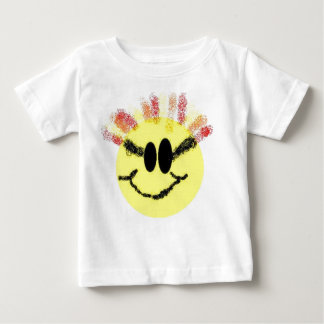 T-shirt Pour Bébé Je suis un bébé de soleil ! Blanc
