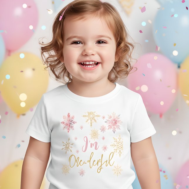 T-shirt Pour Bébé Je suis un derful snowflakes un premier anniversai (Créateur téléchargé)
