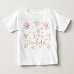T-shirt Pour Bébé Je suis un derful snowflakes un premier anniversai