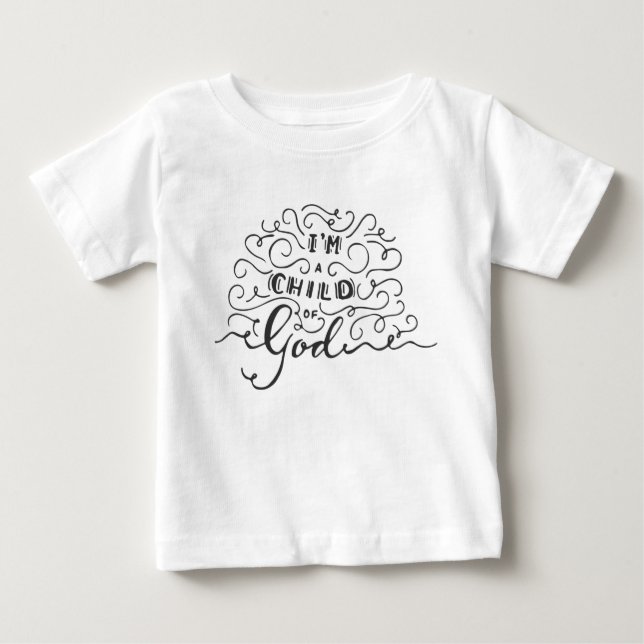 T-SHIRT POUR BÉBÉ JE SUIS UN ENFANT DE DIEU (Devant)