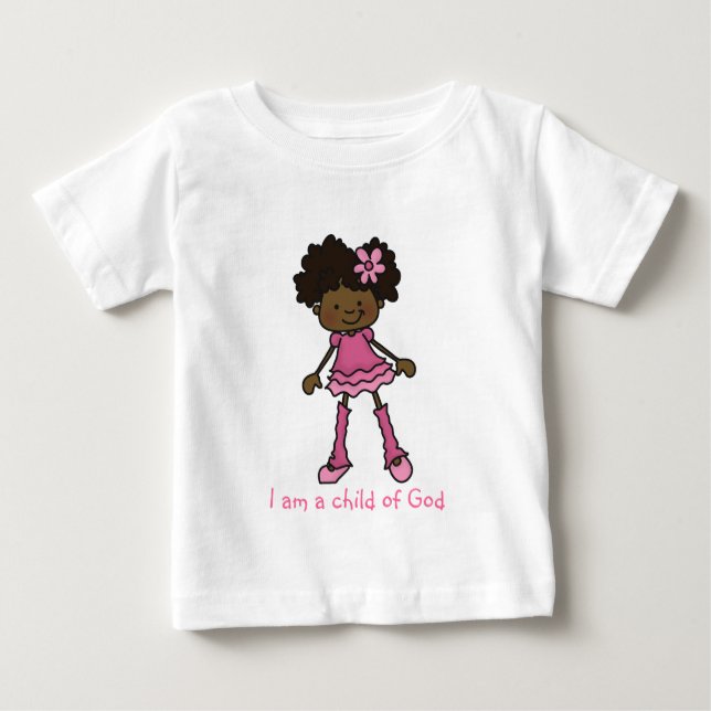 T-shirt Pour Bébé Je suis un enfant de Dieu (Devant)