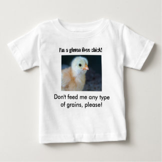 T-shirt Pour Bébé Je suis un gluten libère le poussin !