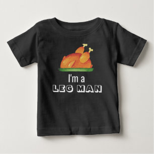 T-shirt Pour Bébé Je suis un homme de jambe drôle 1ère Action de grâ