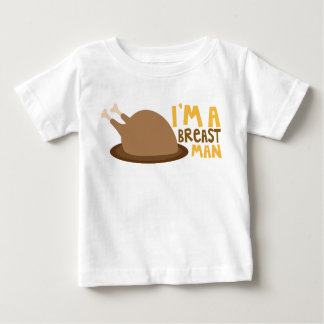 T-shirt Pour Bébé Je suis un homme du sein Thanksgiving Turquie