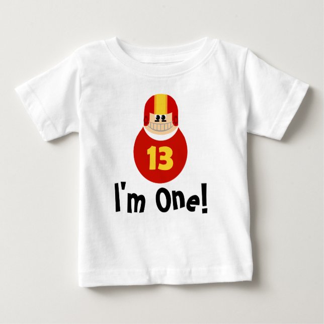 T-shirt Pour Bébé Je suis un joueur de football d'anniversaire Baby  (Devant)