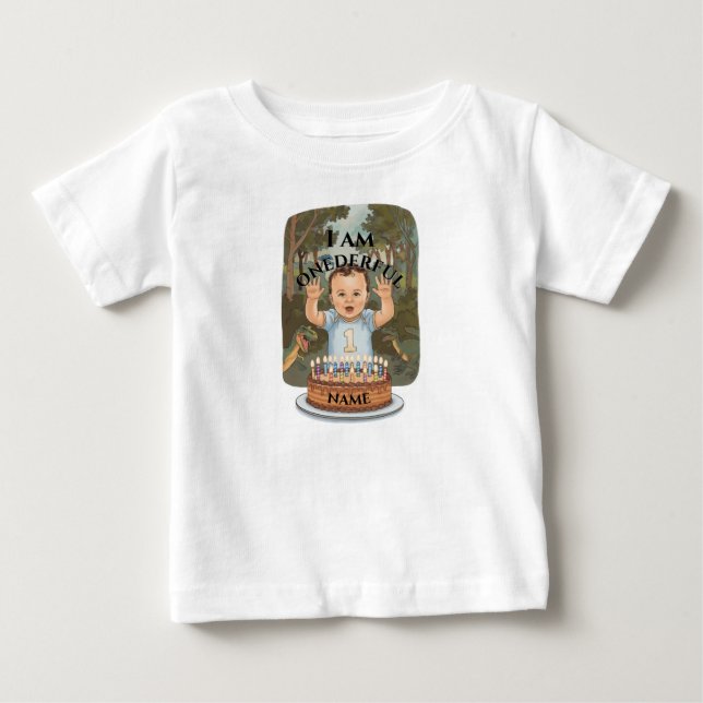 T-shirt Pour Bébé Je Suis Un Mignonne Anniversaire (Devant)