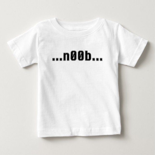 T-shirt Pour Bébé Je suis un n00b ! (Devant)